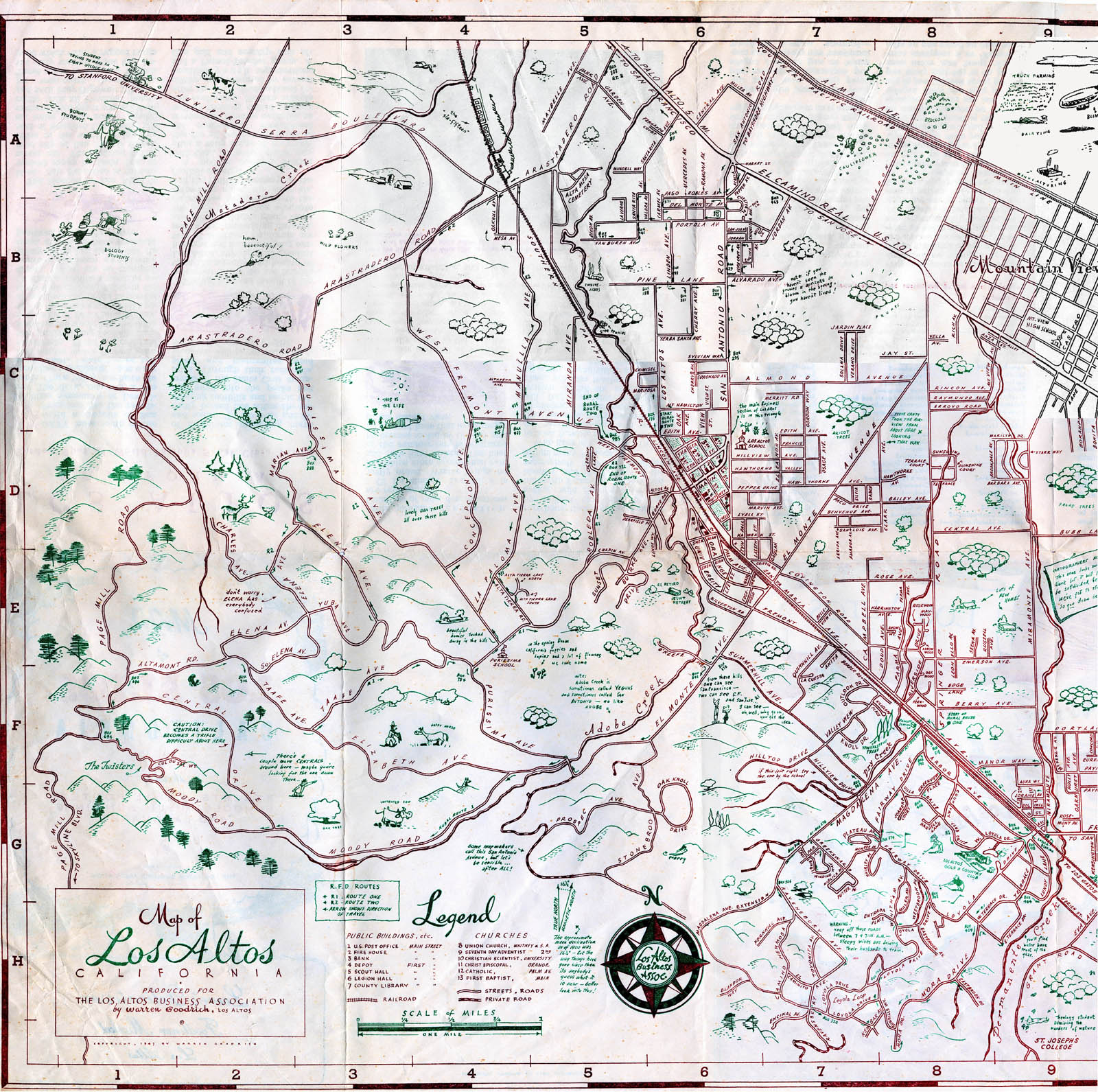 Los Altos Map 1947
